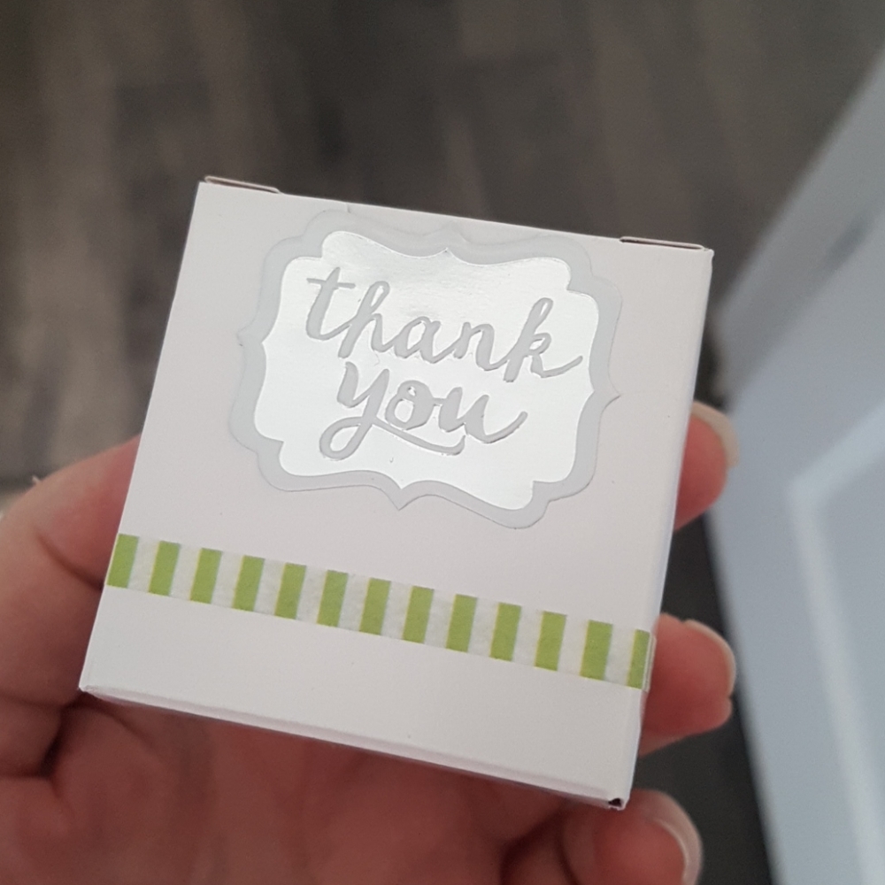 2/15$ 25 pcs Removable Thank You Stickers 1.5" inch